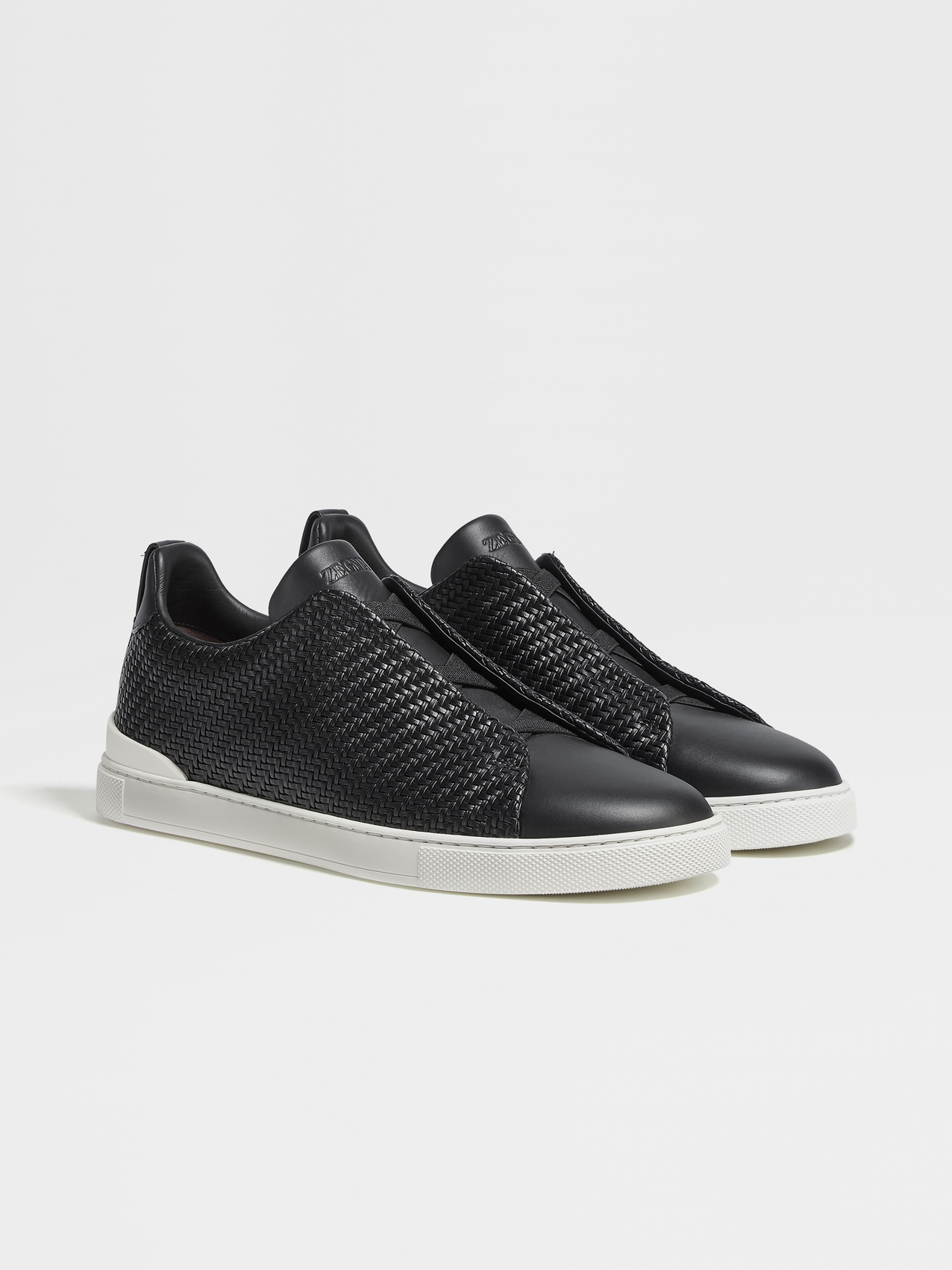 Black PELLETESSUTA™ Triple Stitch™ Low Top Sneakers